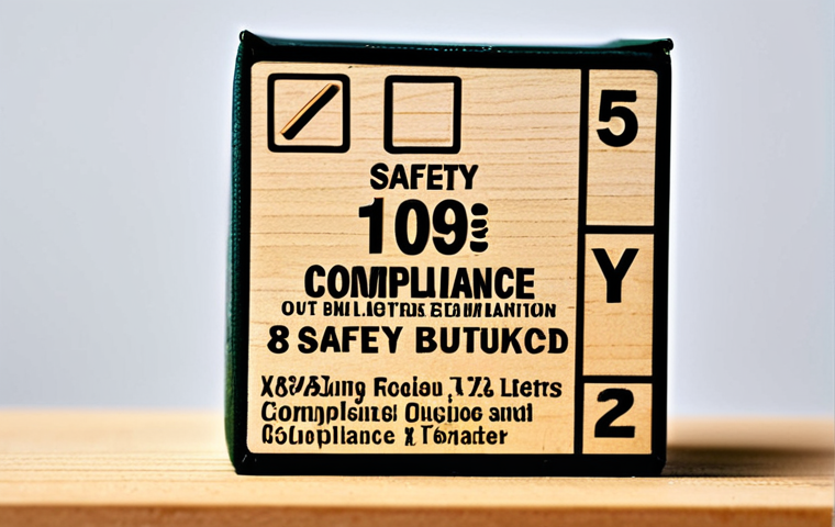 Toy Safety Label Focus**

A close-up shot of a toy package, highlighting the CE marking and age recommendation label. Emphasize the importance of reading the small print for safety. The toy depicted is a classic wooden building block set. Bright, clean studio lighting. Safe for work, appropriate content, fully clothed (irrelevant but included for compliance), professional product photography, perfect anatomy (irrelevant but included for compliance), natural proportions (irrelevant but included for compliance).

**